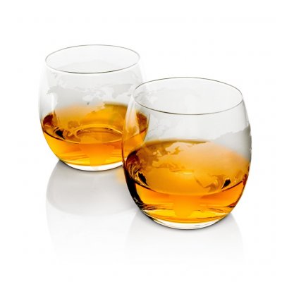 4 Whiskyglas til Whiskykaraffel Globe (220 ml)